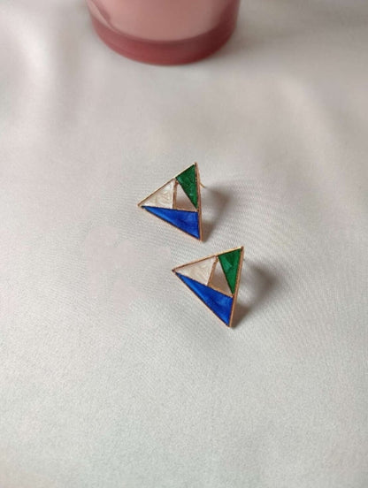 Korean Style Triangle Geometric Earrings