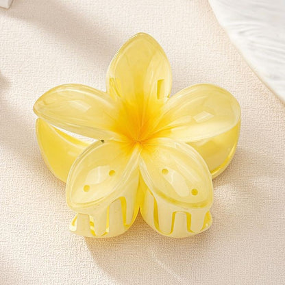 Yellow Flower Designed Hair Clutcher (D-2)