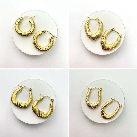 Pack Of 4 Stainless Earring Combo