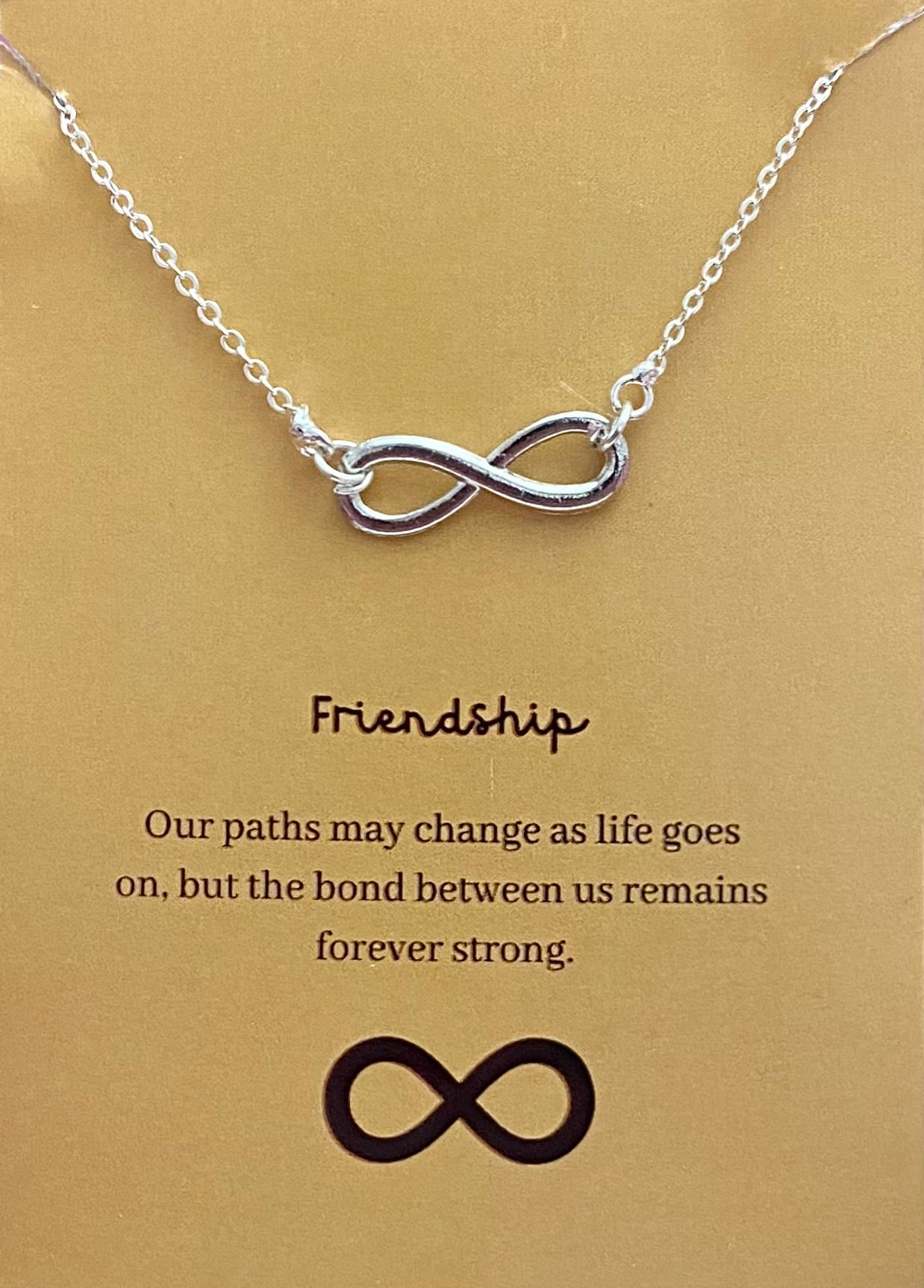 Silver Infinity Charm Necklace