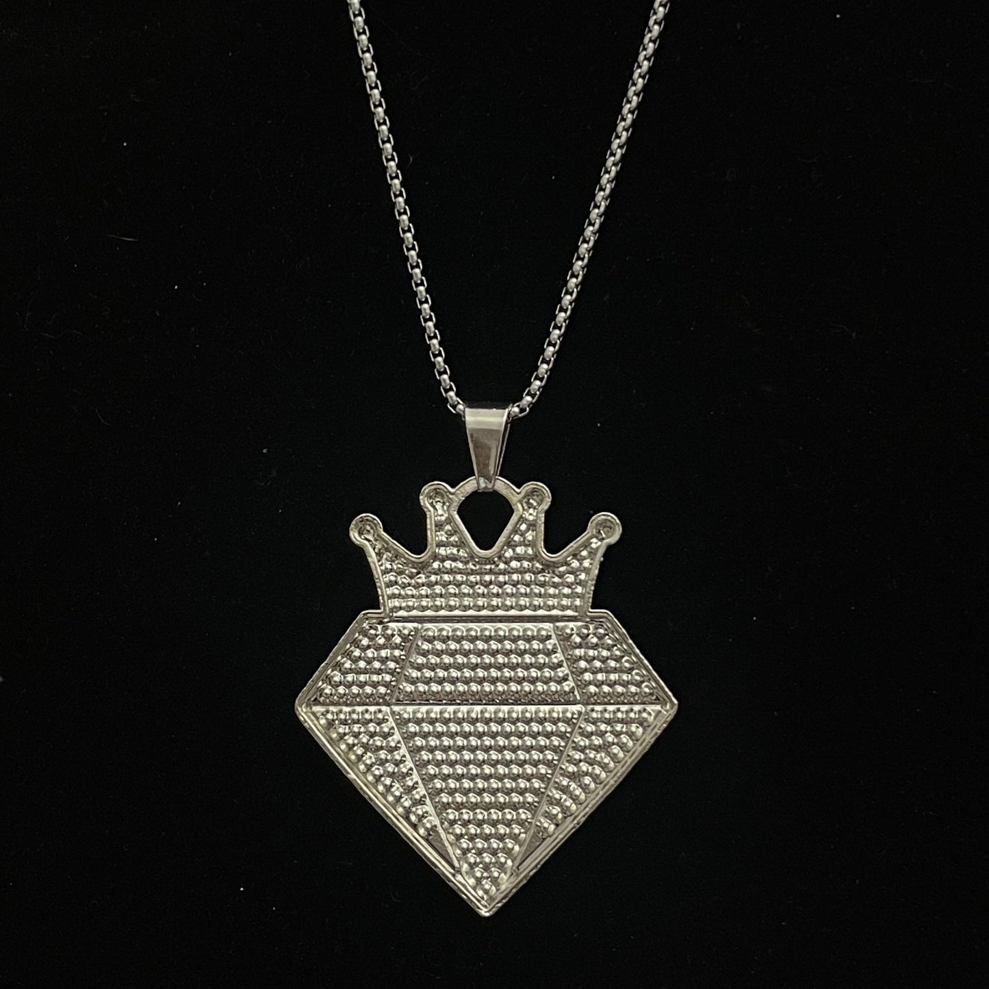 King Iced Out Hip Hop Pendant Necklace With Chain