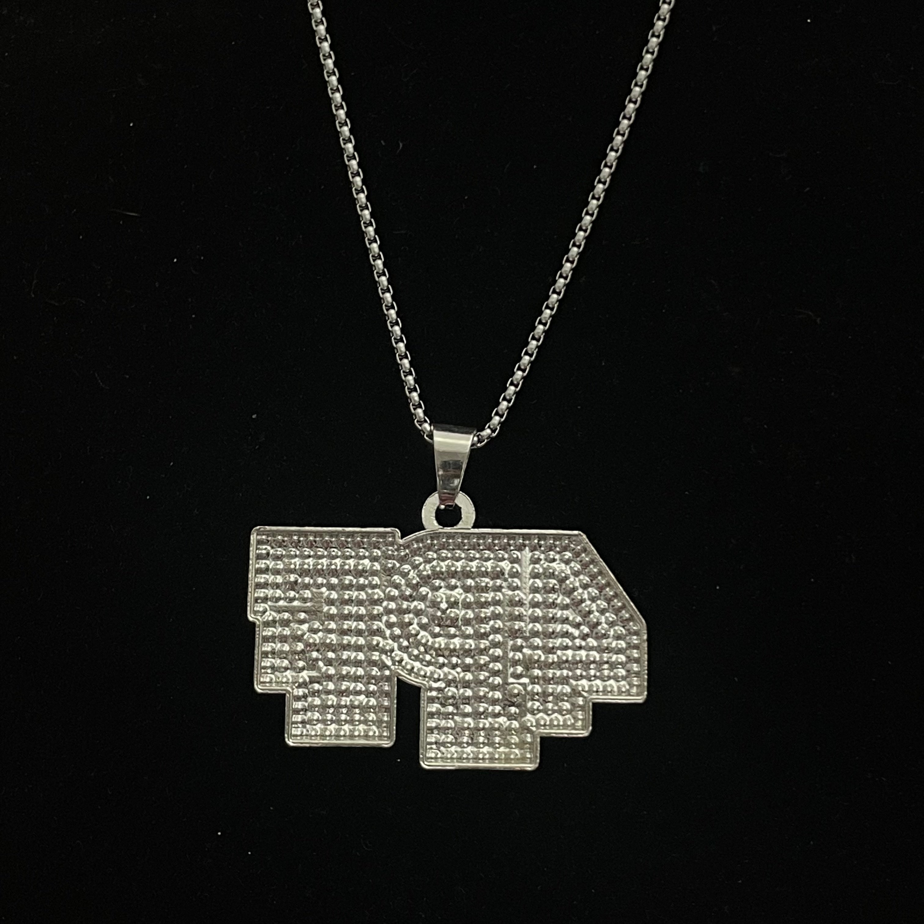 4PF Iced Out Hip Hop Pendant Necklace With Chain