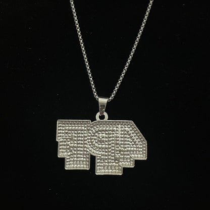 4PF Iced Out Hip Hop Pendant Necklace With Chain