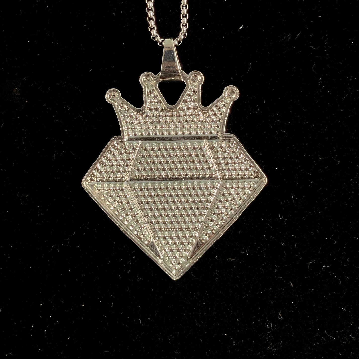 King Iced Out Hip Hop Pendant Necklace With Chain