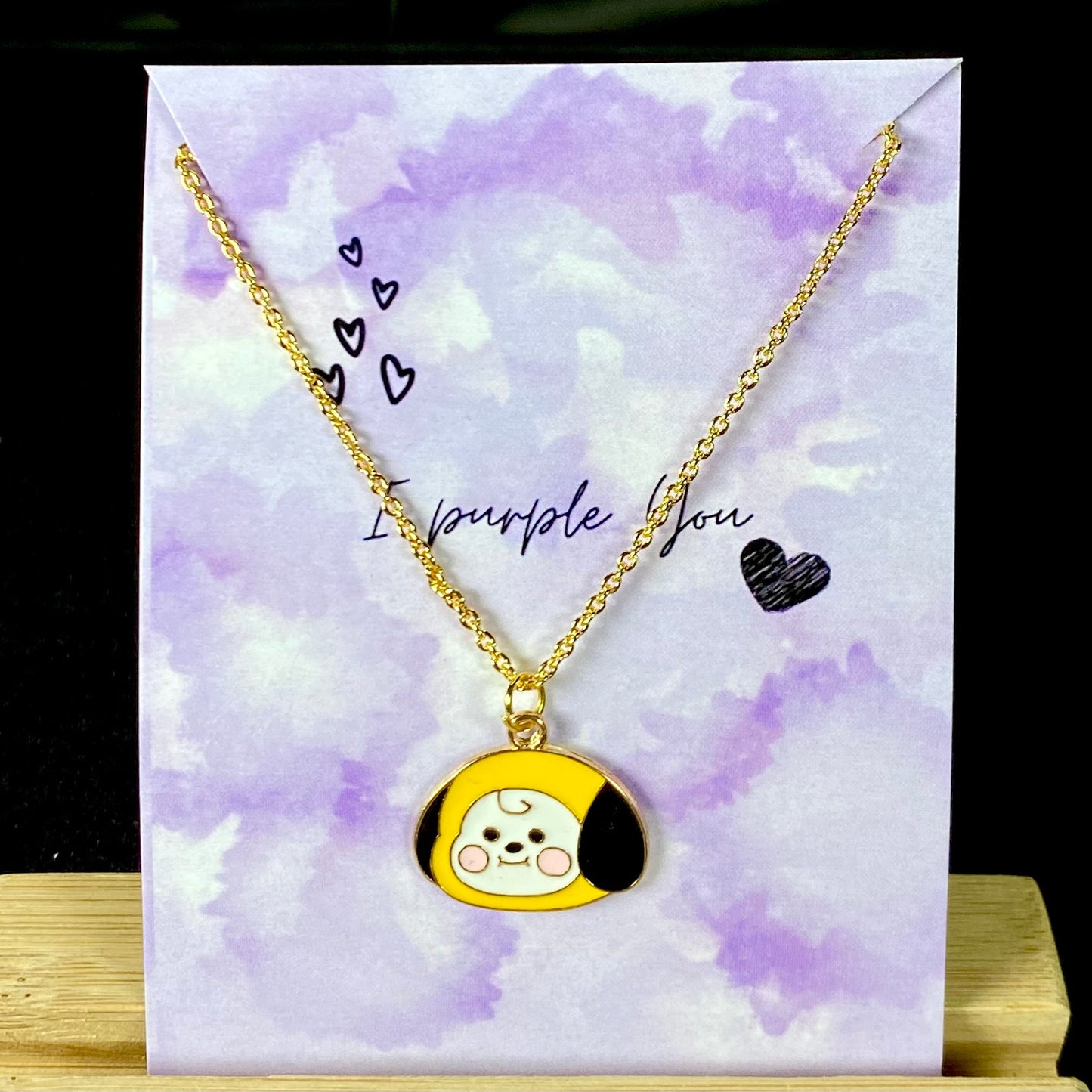 Cute Chimmy BTS Character Necklace 4 (Golden)