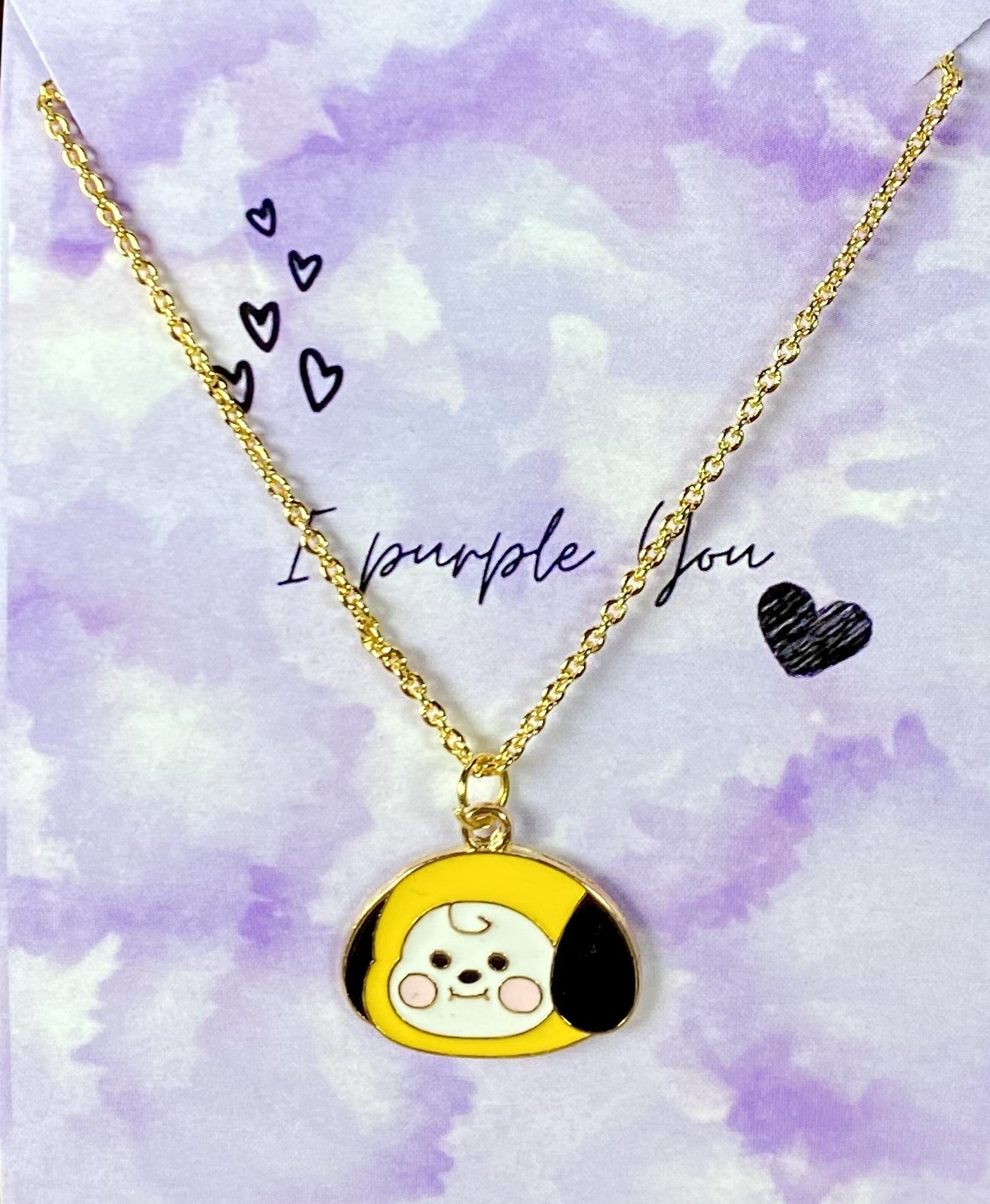 Cute Chimmy BTS Character Necklace 4 (Golden)