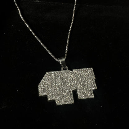 4PF Iced Out Hip Hop Pendant Necklace With Chain