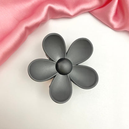 Black Flower Designed Hair Clutcher (D-3)