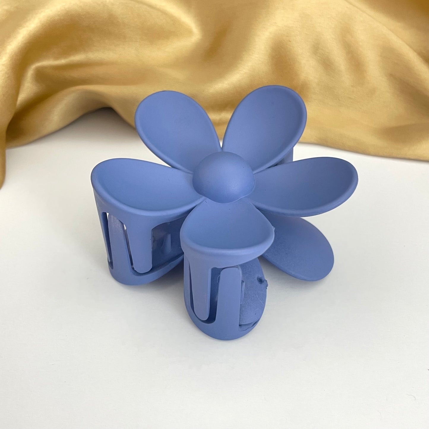 Blue Flower Designed Hair Clutcher (D-4)