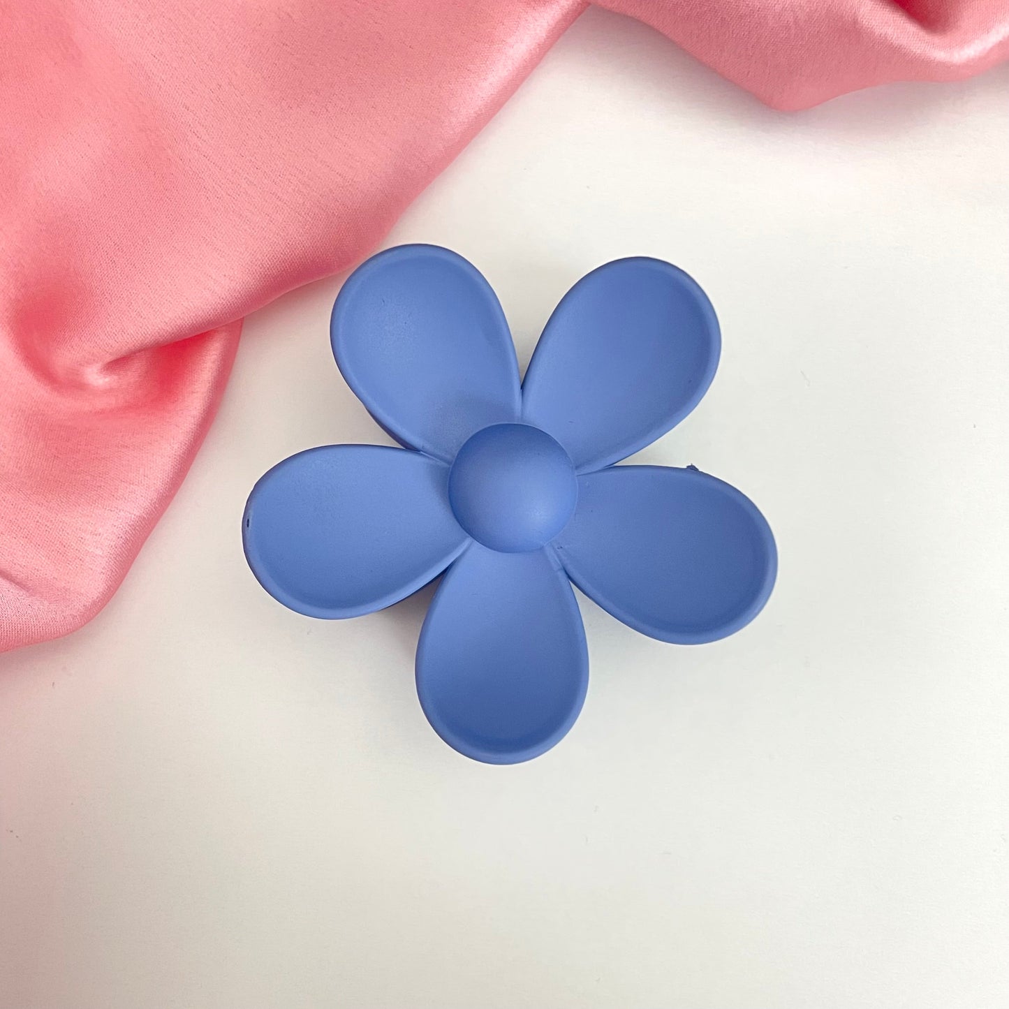 Blue Flower Designed Hair Clutcher (D-4)