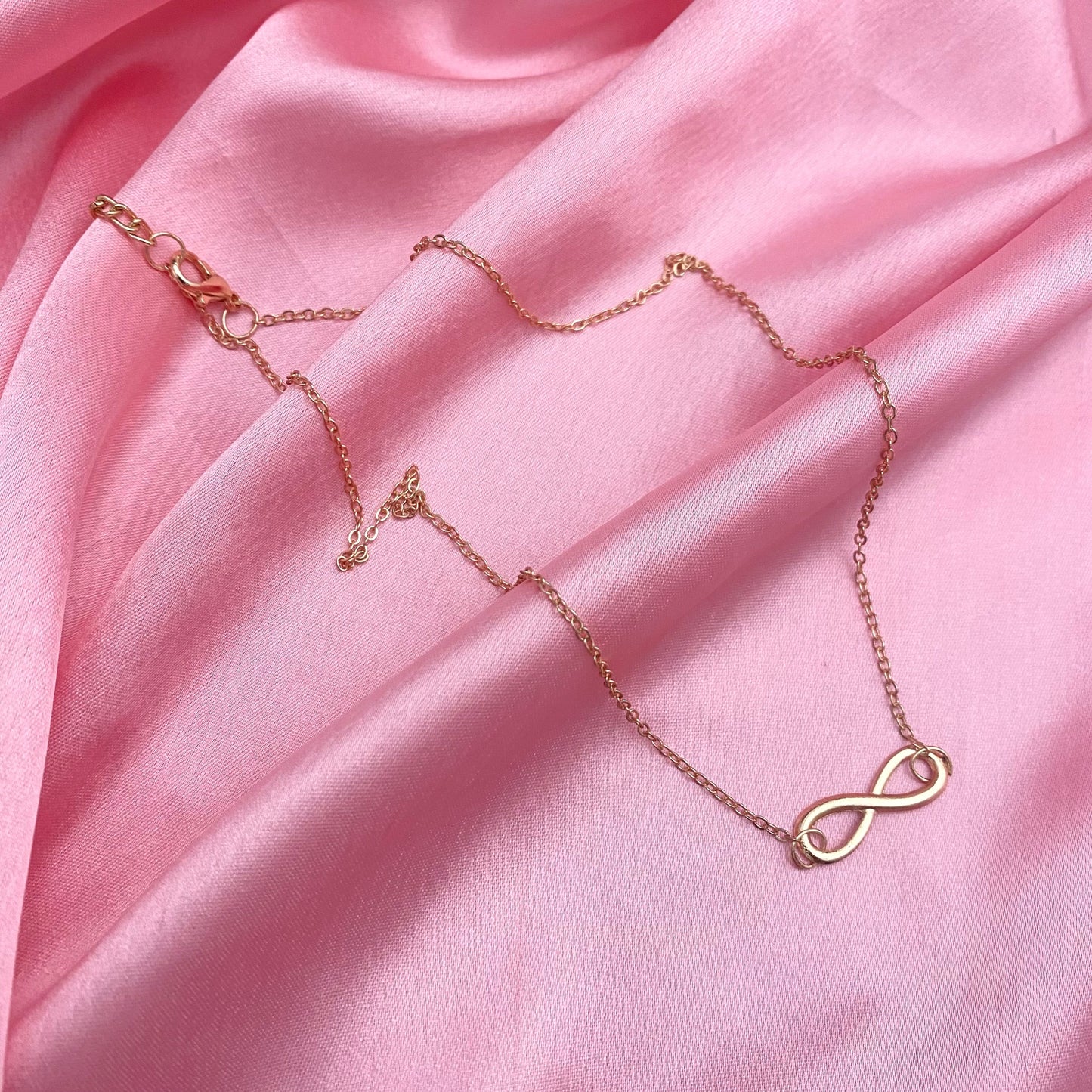 Golden Infinity Charm Necklace