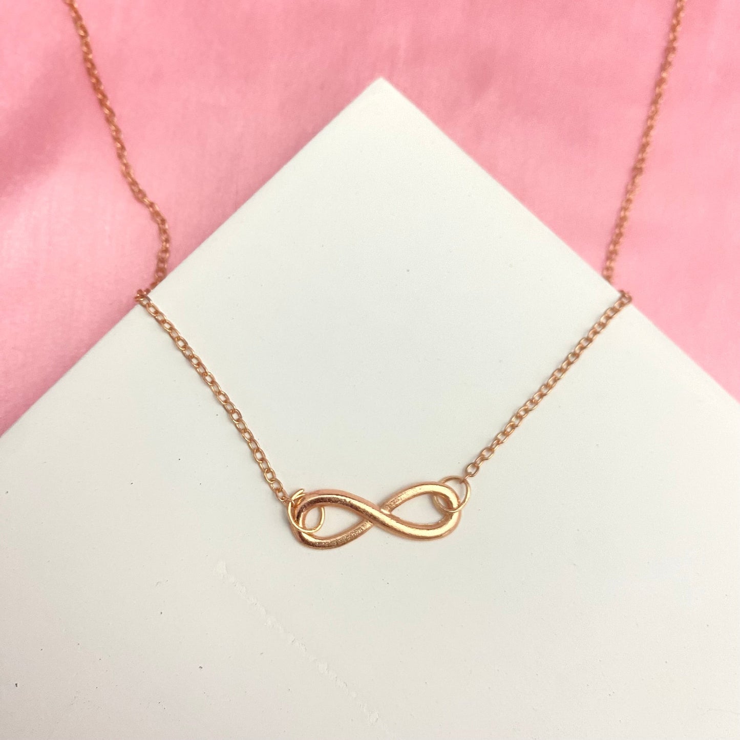 Golden Infinity Charm Necklace