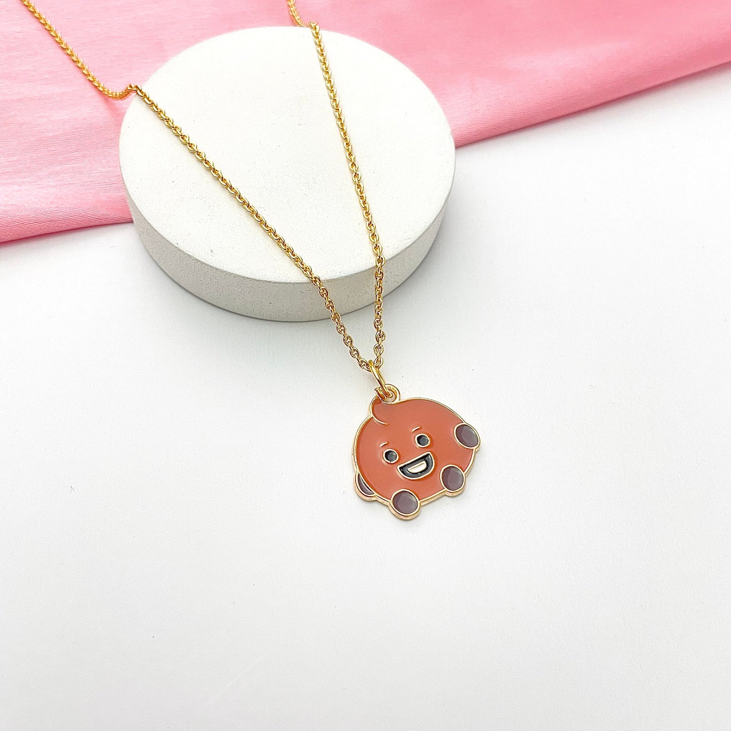 Cute Shooky BTS Character Necklace 2 (Golden)