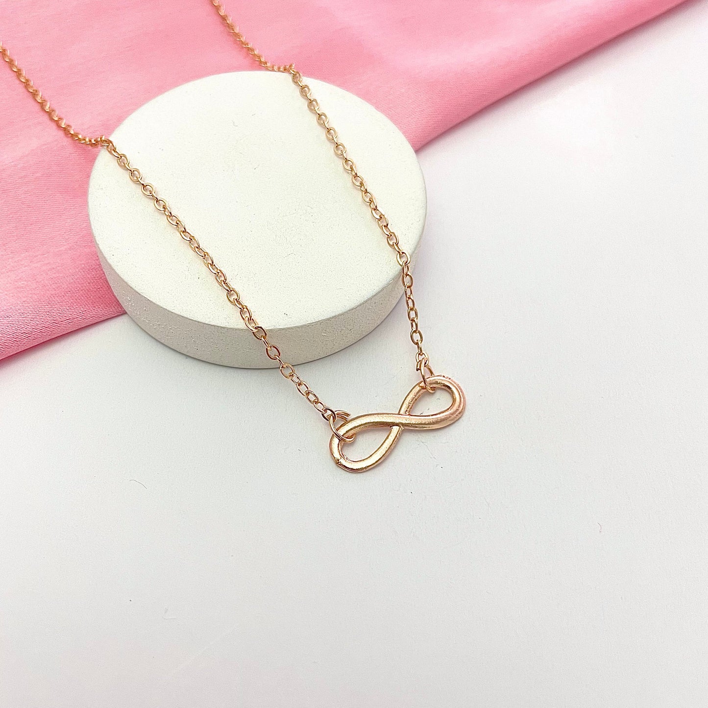 Golden Infinity Charm Necklace