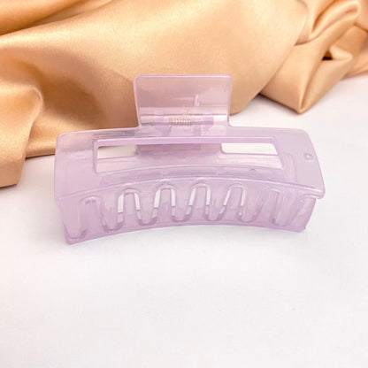 Lavender Rectangle Designed Hair Clutcher (D-4)