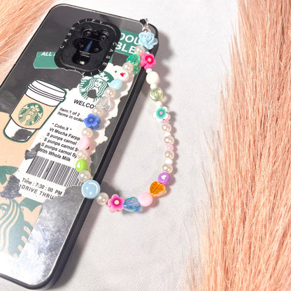 Cute Y2K Colourful Phone Charm Strap With Multiple Charms