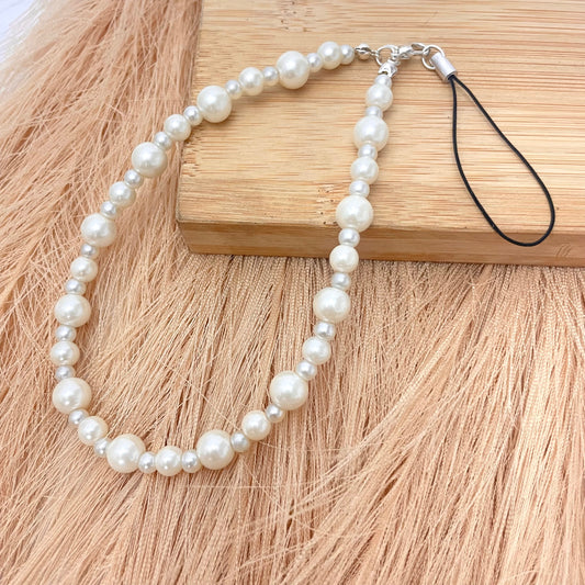 Cute Pearl Phone Charm Strap