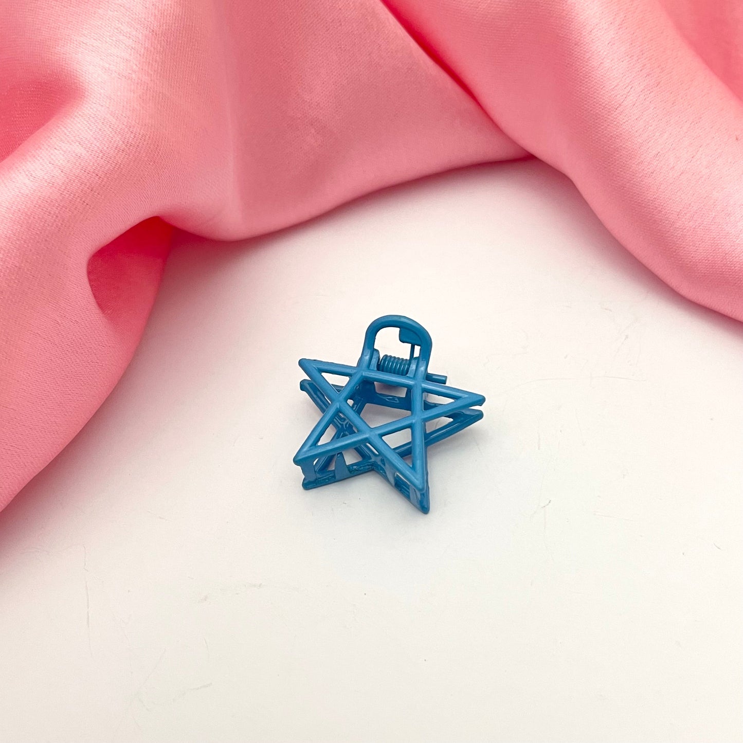 Blue Star Shaped Mini Metal Hair Clutcher