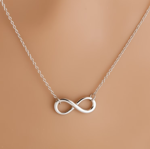 Silver Infinity Charm Necklace