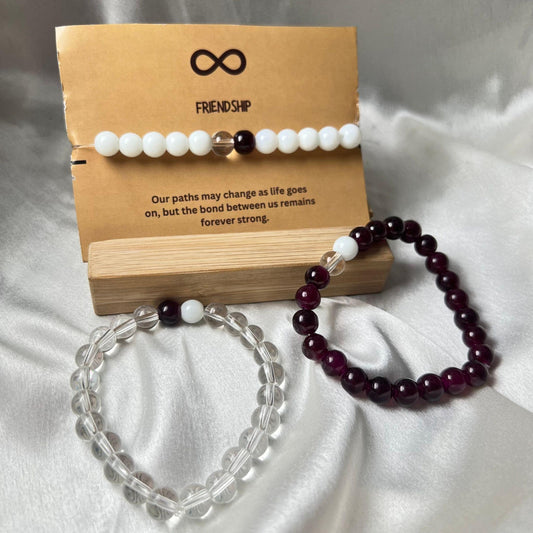 Pack Of 3  Friendship Glass Beads Bracelet