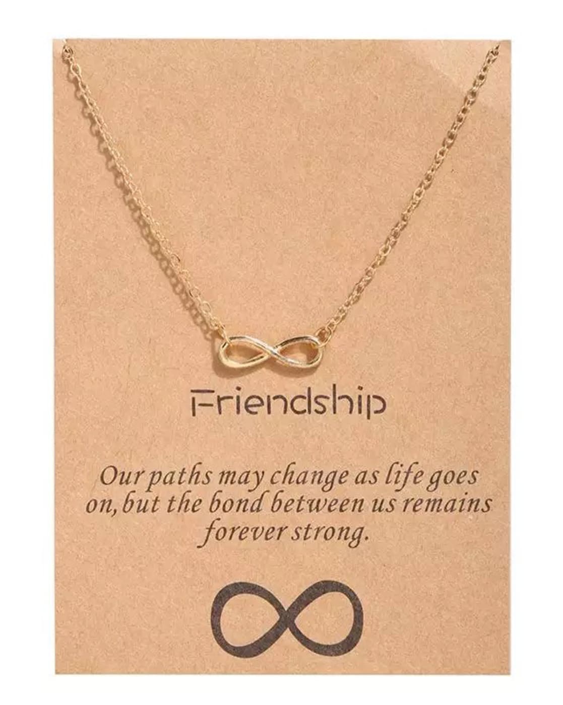 Golden Infinity Charm Necklace